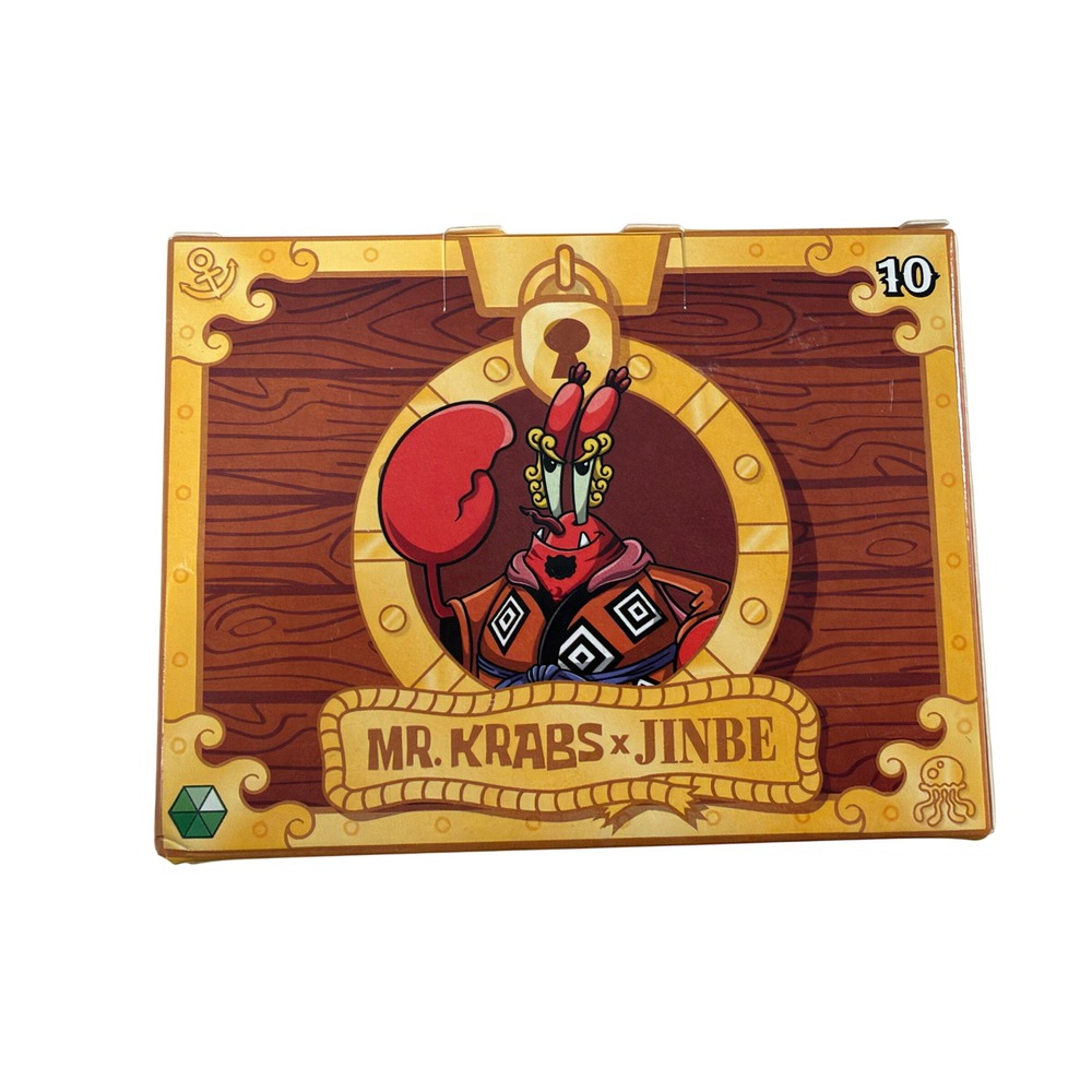 2026 McDonald's SpongeBob x One Piece Toy #10 Mr. Krabs Jinbe Figure Box